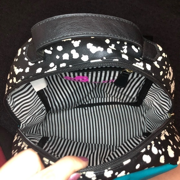 Betsey Johnson Blue & Black Mini Backpack main image 10